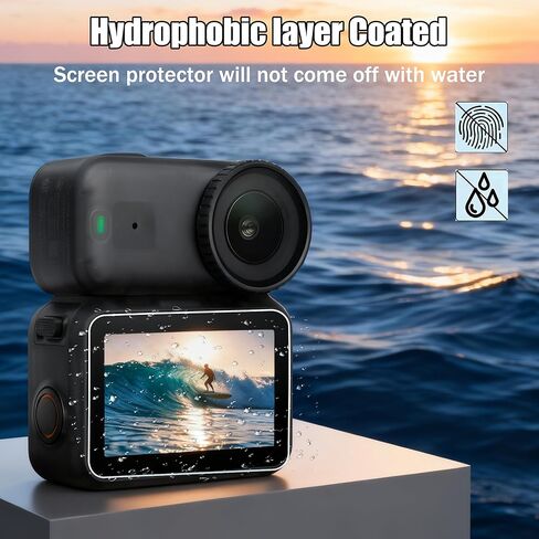 واقي شاشة PCTC مكون من 3 قطع متوافق مع كاميرا DJI Osmo Nano - صلابة 9H مضادة للخدش، خالية من الفقاعات in Kuwait