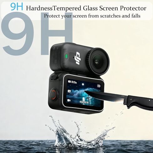 واقي شاشة PCTC مكون من 3 قطع متوافق مع كاميرا DJI Osmo Nano - صلابة 9H مضادة للخدش، خالية من الفقاعات in Kuwait
