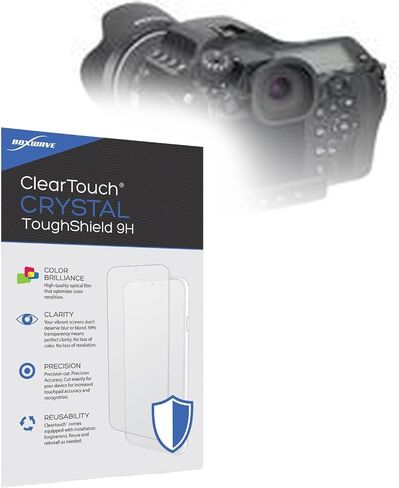 واقي شاشة BoxWave متوافق مع Pentax 645D - ClearTouch Crystal ToughShield 9H (عبوتان)، واقي شاشة شفاف متين وقوي 9H in Kuwait