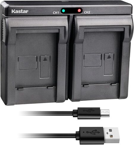 Kastar USB شاحن مزدوج لسوني NP-FM500H سوني ألفا SLT A58 A57 A65 A77 A99 A77V A77II DSLR-A100 A200 A300 A350 A450 A500 A550 A700 A850 A900 Alpha a99 II DSLR a100 a560 a580 a58 a77II in Kuwait