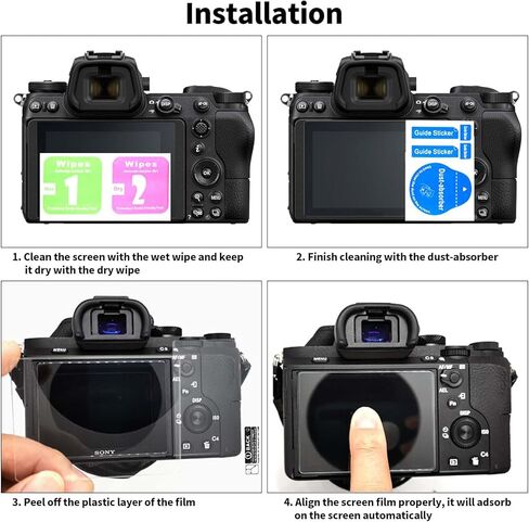 واقي شاشة زجاجي LCD مقوى متوافق مع Canon EOS 90D 80D 70D 77D، 0.3 مم صلابة 9H فائق الوضوح ومضاد للفقاعات ومضاد للخدش وبصمات الأصابع لـ 90D in Kuwait
