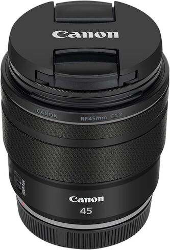 Anti-Scratch Anti-Wear Camera Lens Skin Cover Protector Film for Canon RF 45mm f/1.2 STM Lens Protective Decoration - Carbon Fiber Black in Kuwait