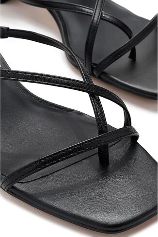 DOLCE VITA Shoes Karlos Sandals (Black Leather, 7.5) in Kuwait