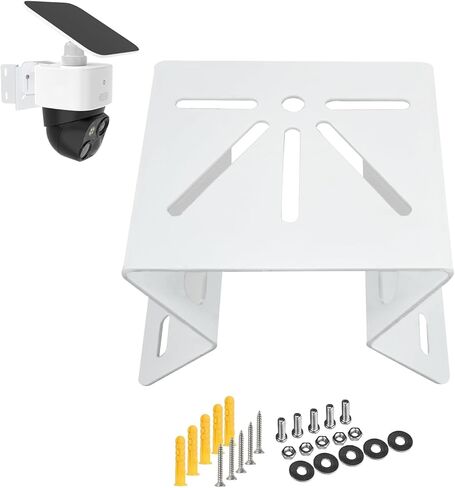 2 حزمة حامل زاوية على الحائط متوافق مع Eufy SoloCam S340/E30/E42/Security 4G LTE Cam S330، كاميرا PTZ/Wyze Solar Cam Pan، فرامل مراقبة من الفولاذ المقاوم للصدأ بزاوية واسعة 270 درجة للاستخدام الخارجي والداخلي in Kuwait