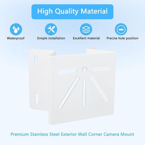 2 Pack Wall Corner Mount Compatible with Eufy SoloCam S340/E30/E42/Security 4G LTE Cam S330, PTZ Camera/Wyze Solar Cam Pan, 270° Wide-Angle Stainless Steel Monitoring Braket for Outdoor and Indoor in Saudi Arabia