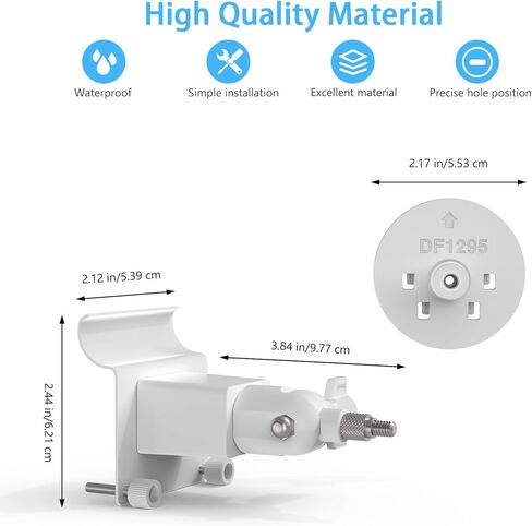 دعامة تثبيت جانبية من الفينيل لكاميرا Arlo Essential Pan Tilt Security Camera 2K وArlo Essential Indoor Pan Tilt Security Camera 2K (إصدار 2025) (أبيض) in Kuwait