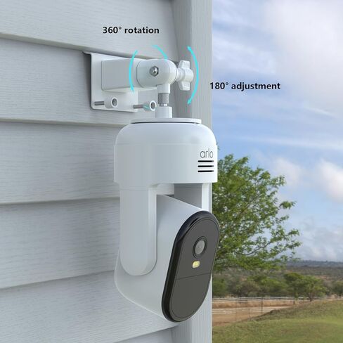 دعامة تثبيت جانبية من الفينيل لكاميرا Arlo Essential Pan Tilt Security Camera 2K وArlo Essential Indoor Pan Tilt Security Camera 2K (إصدار 2025) (أبيض) in Kuwait