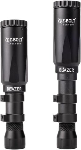 مصباح Z-BOLT® Blazer LED بالأشعة تحت الحمراء - رميات شعاعية بطول 1000 متر - نظام عدسات تلسكوبية - قابل للتعديل من 6 درجات إلى 25 درجة من الشعاع إلى الفيضانات (طاقة الوقود المزدوجة) in Kuwait