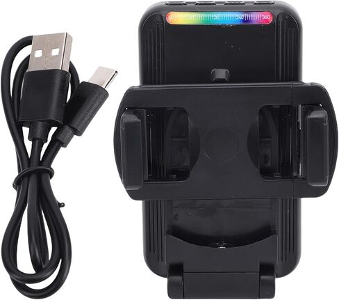 مصباح فيديو LED من فاباتر، 3000K إلى 6500K ضوء سيلفي RGB قابل للتعتيم، إضاءة تصوير محمولة مع محول حامل ثلاثي القوائم للهاتف لمنشئي المحتوى ومدوني الفيديو وكاميرا الهاتف in Kuwait