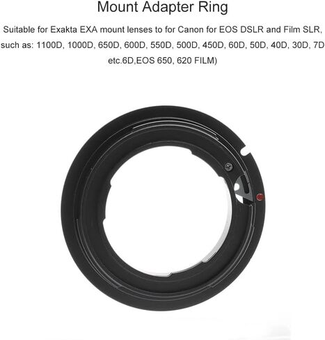 EXA-EOS Lens Adapter Ring for Exakta EXA Mount Lens for Canon EOS EF Mount Camera Metal Dual Purpose Adapter Ring Manual Focus in Kuwait
