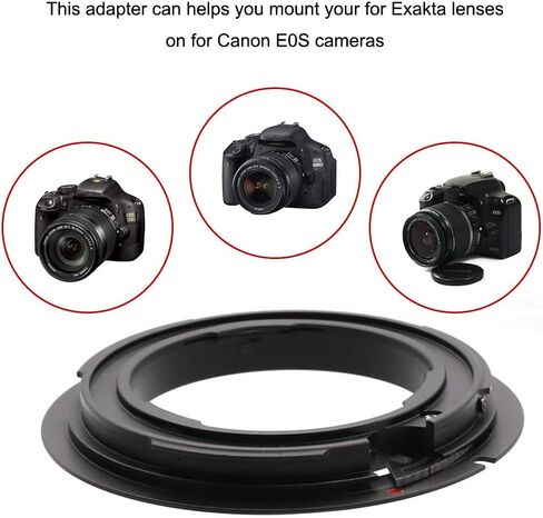 EXA-EOS Lens Adapter Ring for Exakta EXA Mount Lens for Canon EOS EF Mount Camera Metal Dual Purpose Adapter Ring Manual Focus in Kuwait