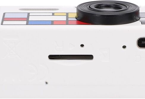 Goshyda 1080P High Definition Keychain Camera Compact Portable for Life Recording Travel Vintage Retro Tiny Digital Camera (White) in Saudi Arabia