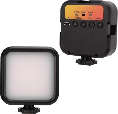 مصباح Yctze W62 Mini LED للتصوير الفوتوغرافي - 3 درجات حرارة ألوان، ضوء محمول قابل لإعادة الشحن للأماكن الخارجية in Kuwait