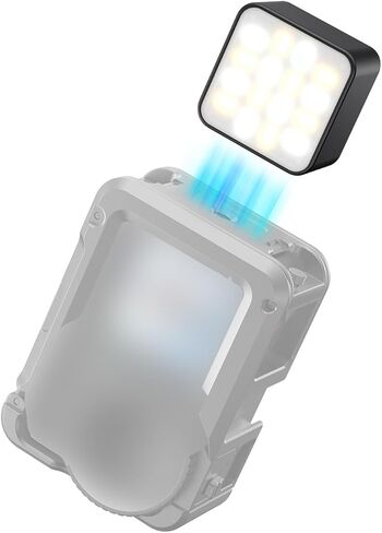 Sanpyl Magnetic LED Light for Action 6 Camera, Action Camera Vlogging Light Photography Fill Lighting with 3000K 4000K 6000K Adjustable Color Temperatures in Kuwait