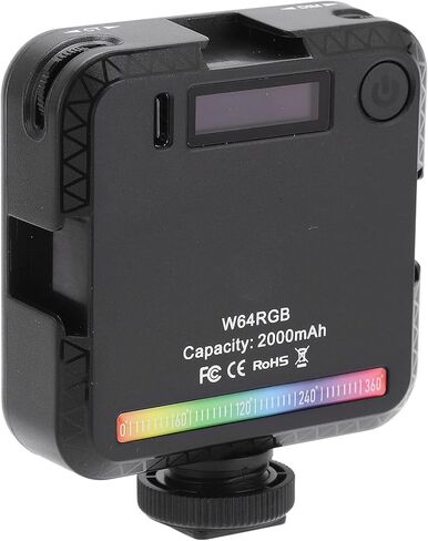 Yctze RGB Video Light for Photography - Portable 360° LED Camera Light 2500-9000K with Cold Shoe Mounts in Kuwait