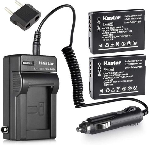 بطارية Kastar (X2) وشاحن سفر تيار متردد لكاميرات Leica BP-DC7 وBP-DC7-E وBP-DC7-U وBP-DC-U وBP-DC وLeica V-Lux 20 وV-Lux 30 وV-Lux 40 الرقمية in Kuwait