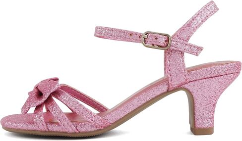 Soda Girly-2 Children's Girl's Open Toe Slingback Block High Heel Sandals in Saudi Arabia