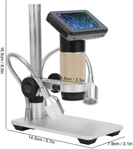 Soldering Digital Microscope, 10X-300X Magnification, 3MP Resolution, HDMI USB, Video Microscopes, Compatible Windows XP/7/8/10, for Phone Repairing in Kuwait