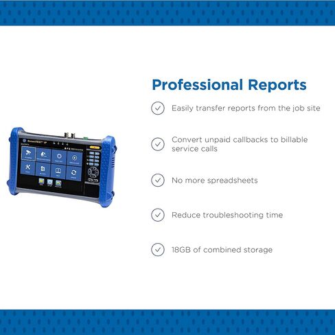اختبار SecuriTEST IP CCTV وحزمة التحقق من الكابلات VDV II Pro | طقم تركيب كاميرا IP رقمية احترافية ومحورية عالية الدقة وتناظرية | شبكات تريند | R171000 و R158005 in Kuwait