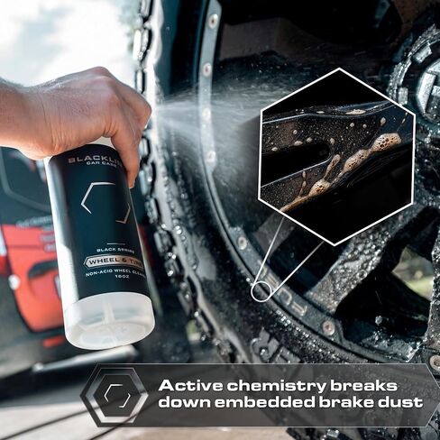 رذاذ Blackline Wheel & Tyre Cleaner - مزيل الأخطاء المزيل غير الحسي في الفرامل ، والمنظف للسيارات والشاحنات والمزيد - متعددة الاستخدامات ، وممارسة سريعة ، وآمنة لمعظم التشطيبات in Saudi Arabia