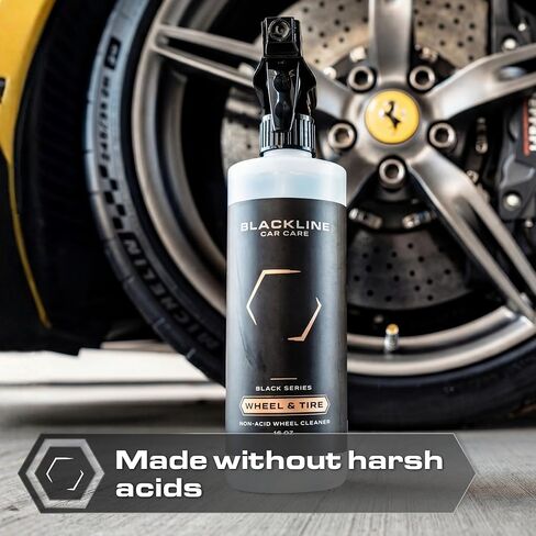 رذاذ Blackline Wheel & Tyre Cleaner - مزيل الأخطاء المزيل غير الحسي في الفرامل ، والمنظف للسيارات والشاحنات والمزيد - متعددة الاستخدامات ، وممارسة سريعة ، وآمنة لمعظم التشطيبات in Saudi Arabia