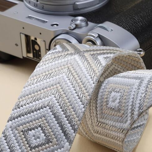 Adjustable Retro Embroidered Camera Wide Neck Shoulder Strap with Quick Release Buckles For fujifilm For Nikon DSLR SLR in Kuwait