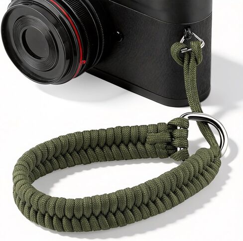 حزام معصم الكاميرا، حزام يد عالمي مع موصلات أكثر أمانًا، حبل معصم مجدول لكاميرا DSLR والكاميرا بدون مرآة in Kuwait