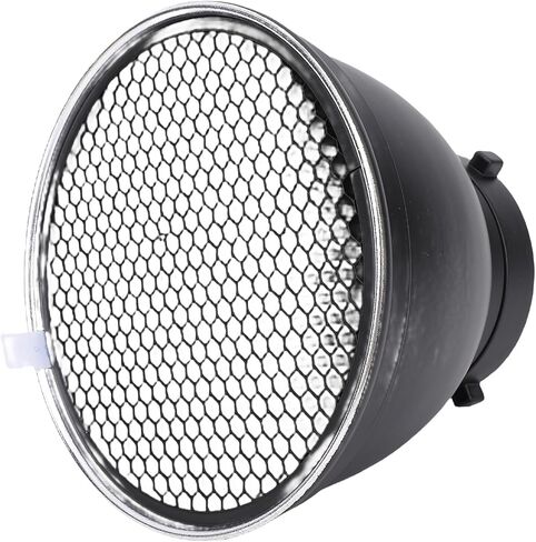 طبق ظل مصباح عاكس قياسي مقاس 7 بوصات من Bewinner، معدل ضوء لفلاش Bowens Mount Studio Strobe Flash مع جزء داخلي فضي، ضوء ناعم للتصوير الفوتوغرافي in Kuwait