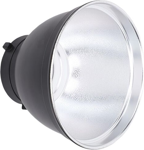 طبق ظل مصباح عاكس قياسي مقاس 7 بوصات من Bewinner، معدل ضوء لفلاش Bowens Mount Studio Strobe Flash مع جزء داخلي فضي، ضوء ناعم للتصوير الفوتوغرافي in Kuwait