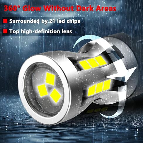 7440 W21W 7443 LED LED Backup Lamp for RAM 1500 2500 3500 4500 5500 مصابيح إضاءة عكسية 2020 2021 2022 2023 2024 2025 ، 6500K White 500 ٪ White 12V Plight 12V Play and Play ، Pack of 2 in Saudi Arabia