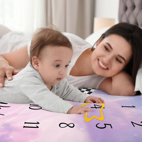 سباق العلم الطفل الشهري معلما بطانية الوليد النمو سجل الدعامة النهاية خط المتسابق موضوع طفل رضيع حديث الولادة دش التصوير الفوتوغرافي الدعائم الخلفية، 60 "× 40" مع إطارات in Kuwait