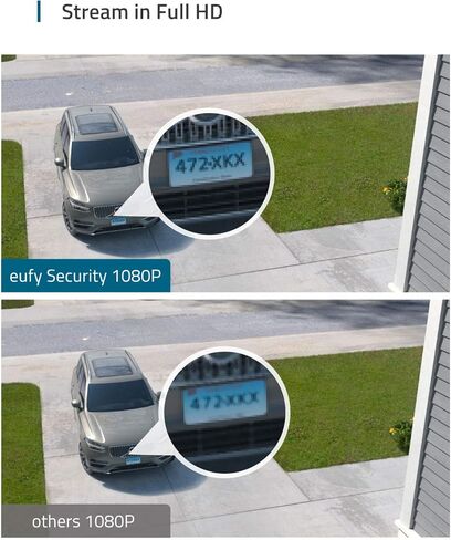 كاميرا eufy Security Floodlight، 1080 بكسل، بدون رسوم شهرية، 2500 لومن، مقاومة للطقس، ذكاء اصطناعي مدمج، 2021، طاقة بدون توقف (يتطلب وجود أسلاك خارجية وصندوق توصيل مقاوم للطقس) in Kuwait