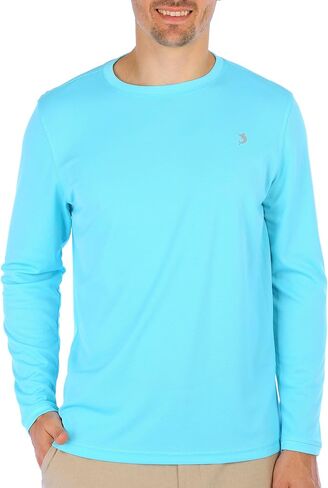 Reel Legends Mens Freeline Solid Long Sleeve Shirt Medium Blue Depth in Saudi Arabia