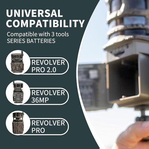 بطارية Remate لسلسلة الكاميرات الخلوية Stealth Cam Revolver 360 درجة واستبدال بطارية الليثيوم القابلة لإعادة الشحن بخرطوشة 360 ماكس in Kuwait
