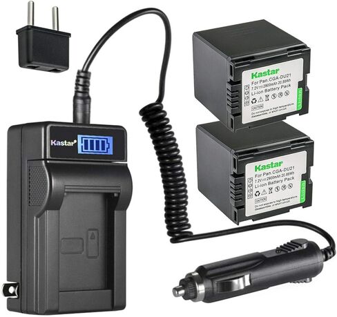 بطارية Kastar DZ-BP21S وشاحن تيار متردد LCD متوافق مع Hitachi DZ-HS303A، DZ-HS303E، DZ-HS303SW، DZ-HS401، DZ-HS403، DZ-HS500A، DZ-HS500E، DZ-HS500SW، DZ-HS501، DZ-HS503، DZ-HS803 in Kuwait