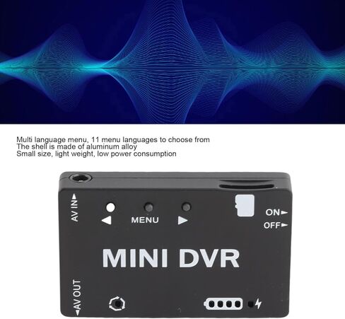 Mini FPV DVR Module, NTSC PAL Switchable Built in Battery Video Audio FPV Recorder for RC Model in Kuwait