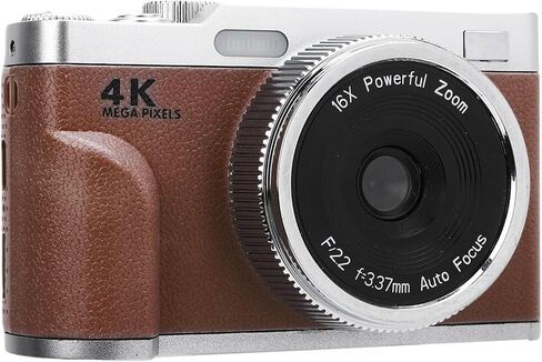 كاميرا رقمية 4K، كاميرا تسجيل فيديو بدقة 68 ميجابكسل مع تكبير 16x، كاميرات مدمجة مضادة للاهتزاز مع وظيفة كاميرا الويب للمبتدئين (أزرق) in Kuwait