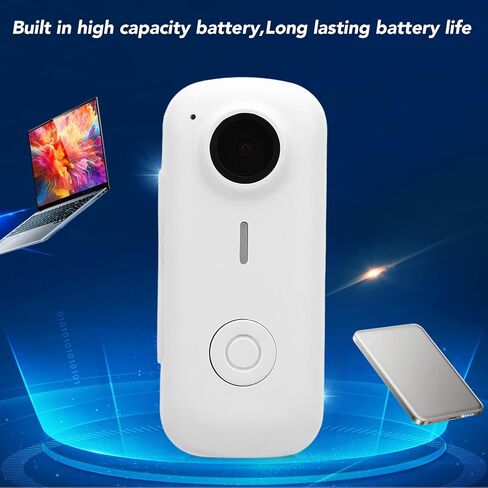 كاميرا Cuifati صغيرة يمكن ارتداؤها، كاميرا 1080P HD بزاوية واسعة واي فاي مغناطيسية مع تطبيق، لتسجيل الرياضات الخارجية لركوب الدراجات in Kuwait