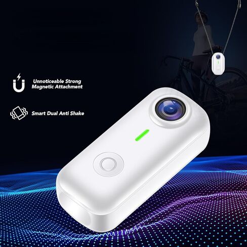 كاميرا Cuifati صغيرة يمكن ارتداؤها، كاميرا 1080P HD بزاوية واسعة واي فاي مغناطيسية مع تطبيق، لتسجيل الرياضات الخارجية لركوب الدراجات in Kuwait
