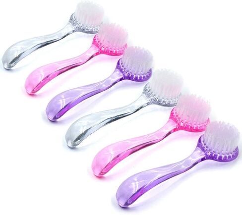 5Pcs Handle Grip Nail Brush for Cleaning Fingernails Nail Scrubber Manicure Brush Nail Tech Nail Cleaning Brushes for Toes and Nails (5 Transparent Colors) in Saudi Arabia