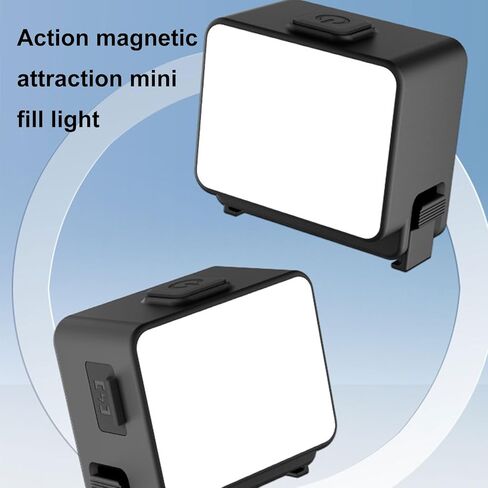 مصباح تعبئة LED مغناطيسي من fosa، 20 خرزة 5600K CRI 95 مع 3 مستويات سطوع IPX5، ضوء LED لـ Osmo Action 6 5Pro Action4 Action3 in Kuwait