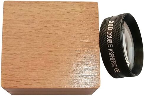 20D Double Aspheric Lens with Wooden Protective Case in Kuwait