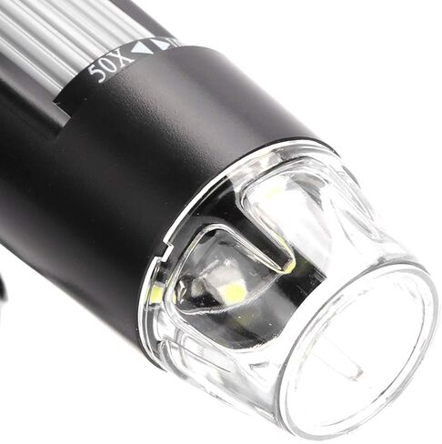 مجهر لاسلكي SUNGOOYUE WiFi، مجهر محمول بتكبير 1000X مع 8 مصابيح LED قابلة للتعديل وقاعدة دوارة 360 درجة، لإصلاح المجوهرات الإلكترونية in Kuwait