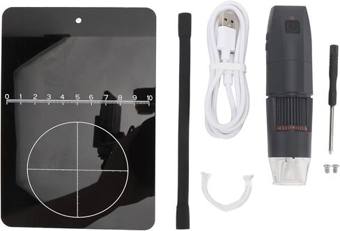 مجهر رقمي لاسلكي من كيكومي، كاميرا فحص USB عالية الدقة محمولة، تكبير 50x إلى 1000x مع 8 مصابيح LED للكمبيوتر والهاتف، يدعم وضع AP STA USB in Kuwait