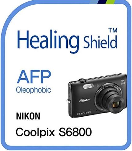 واقي شاشة Healingshield Oleophobic AFP طبقة شفافة متوافقة مع كاميرا Nikon Coolpix S6800 [قطعتان] in Kuwait
