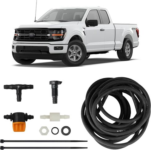 نظام غسيل الكاميرا الخلفية ClearVU يناسب طراز 2024-2026 F150 مع باب خلفي Pro-Access | تركيب DIY كامل | أنابيب متينة لدرجات الحرارة العالية والمنخفضة | تنظيف مريح للعدسات | صنع في الولايات المتحدة الأمريكية in Kuwait