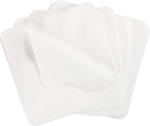 Set of 25 Pre Cut Chamois Cloths for Pottery, Ideal for Cleaning Glasses and Cameras, White in Kuwait