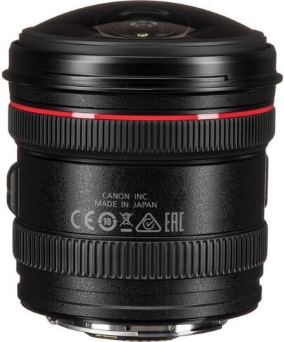 مجموعة عدسات Canon EF 8-15mm f/4L Fisheye USM | تكبير/تصغير فائق الاتساع من السلسلة L مع تأثيرات عين السمكة الدائرية وكاملة الإطار والتركيز البؤري التلقائي USM من النوع الحلقي السريع | لصور الحركة والمناظر الطبيعية (4427B002) + حافظة العدسة + المزيد in Kuwait