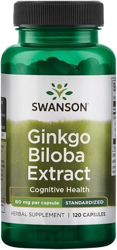Swanson Ginkgo Biloba استخراج 24 ٪ 60 ملليغرام 120 كبسولة in Kuwait