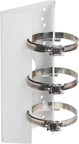 DS-1275ZJ حامل عمود عمودي/أفقي من الفولاذ المقاوم للصدأ لبعض دعامات التثبيت على الحائط وكاميرا المراقبة، أبيض، عبوة من قطعة واحدة in Kuwait